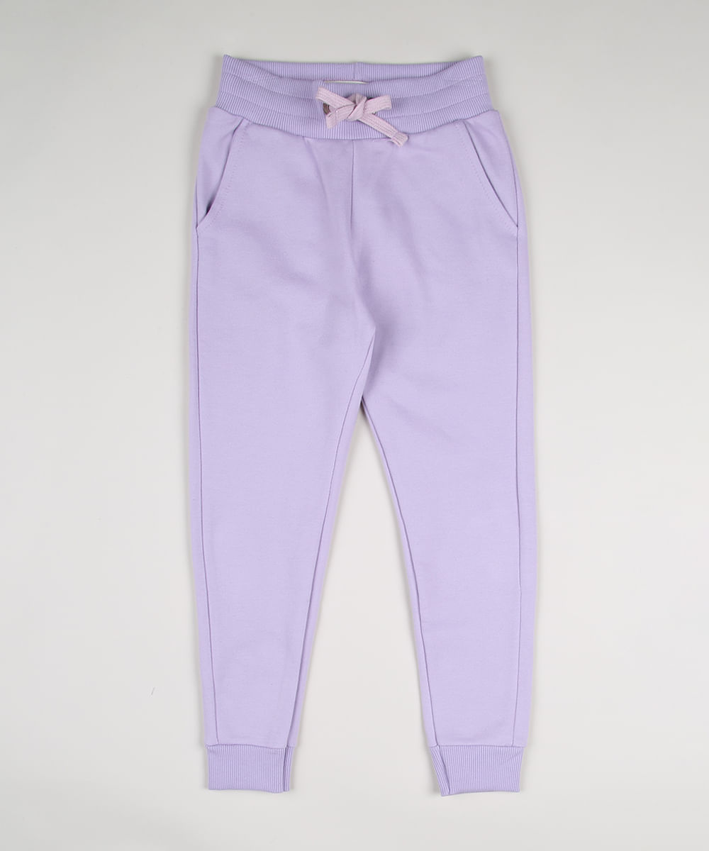 Calca-de-Moletom-Infantil-com-Bolso-Roxa-9957967-Roxo_1