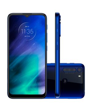 Smartphone Motorola One Fusion 128GB 4G Dual Chip 4GB RAM Câmera Quádrupla Azul Safira