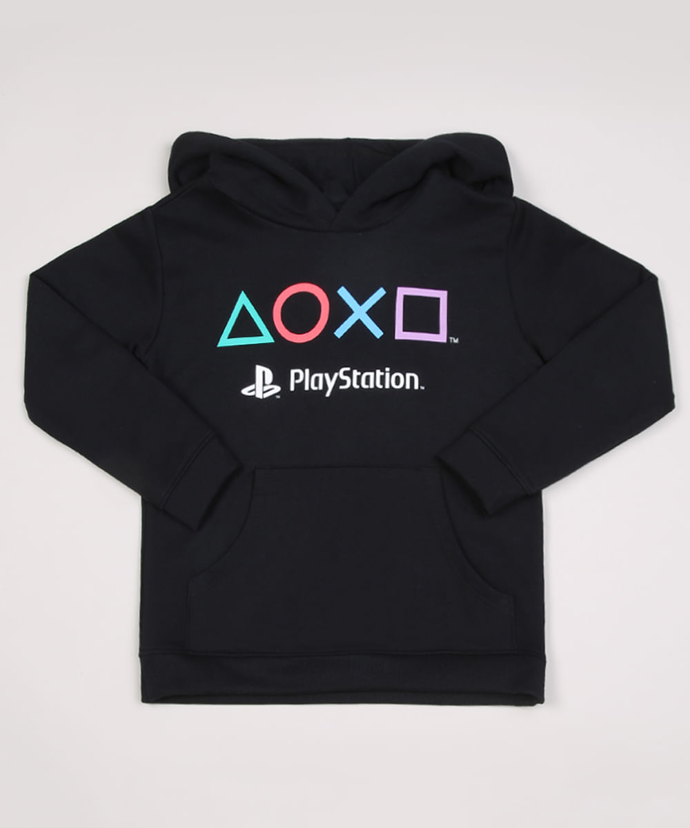 playstation white moletom com capuz