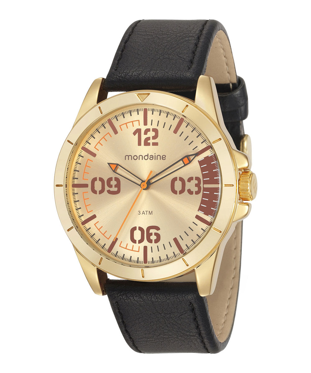 mondaine 3atm dourado