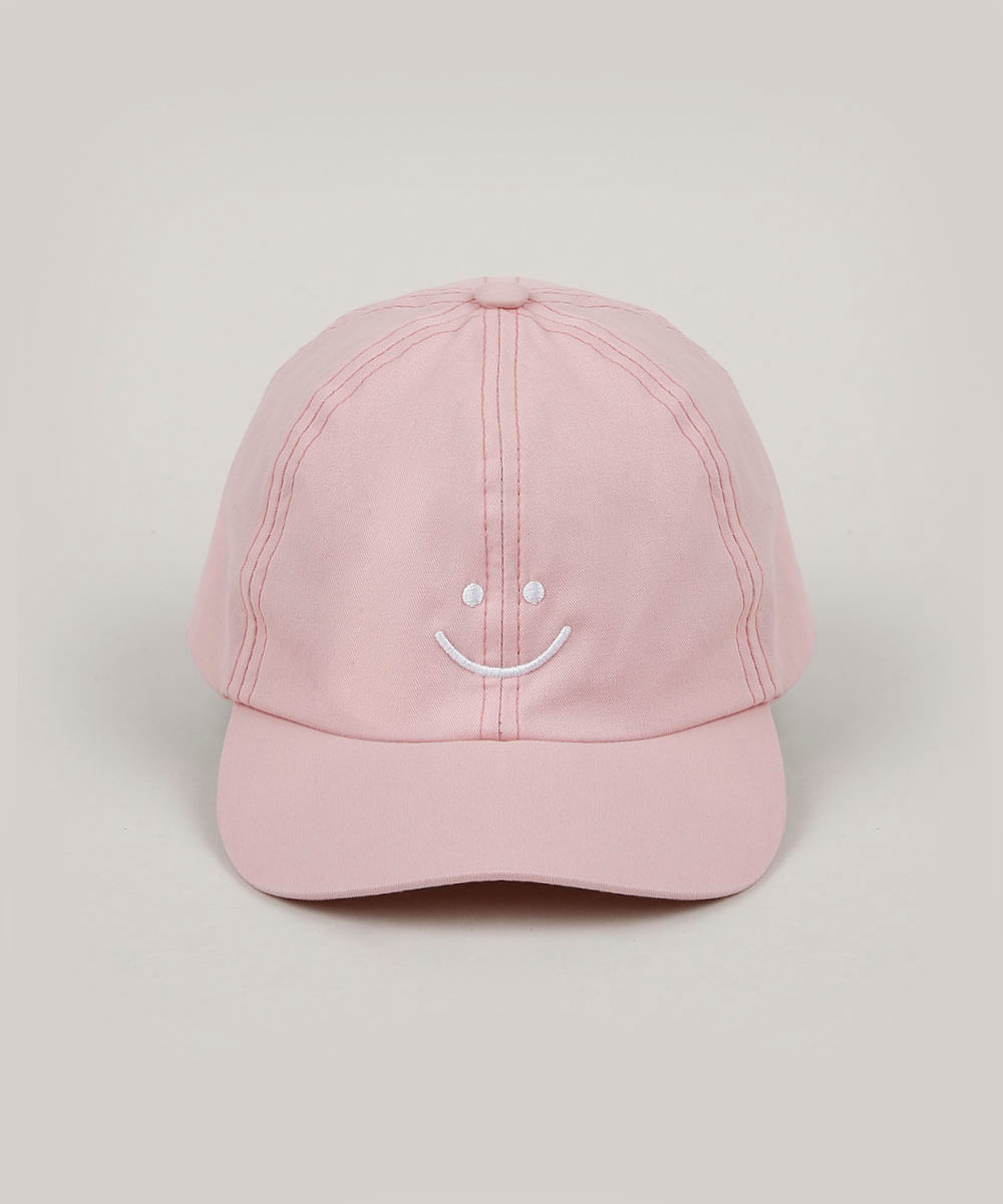 Bone-de-Sarja-Masculino-com-Bordado-Rosa-9957460-Rosa_1