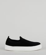 Tenis Slip On Feminino Bebece Knit Preto