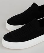 Tenis Slip On Feminino Bebece Knit Preto