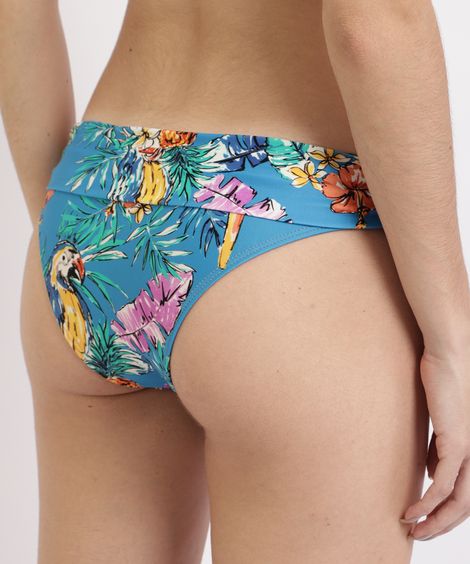 Calcinha de Biquíni Tamga Estampada Multicor