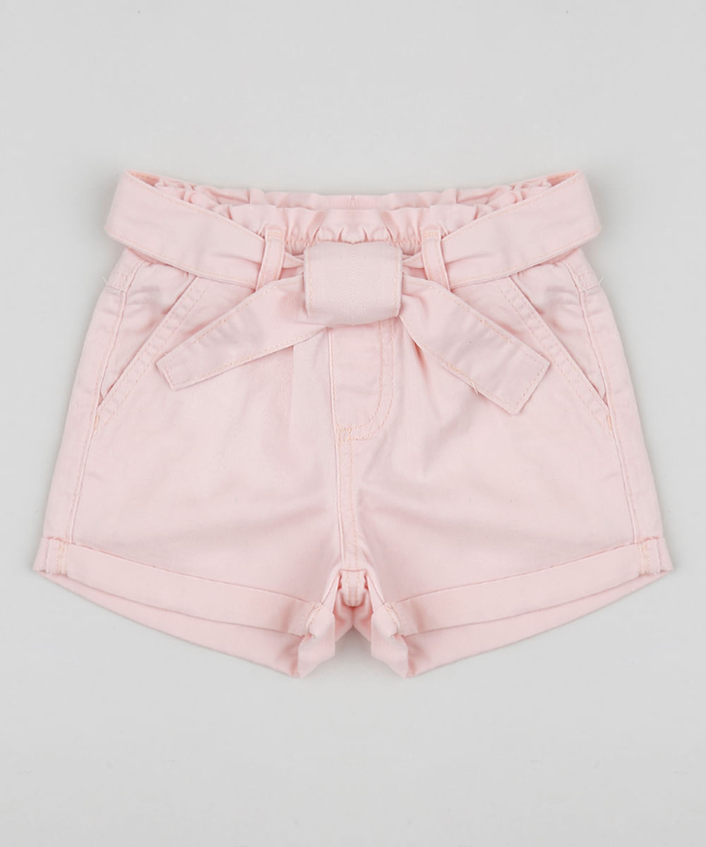 Short-de-Sarja-Infantil-Clochard-com-Bolsos-Rosa-Claro-9959396-Rosa_Claro_1