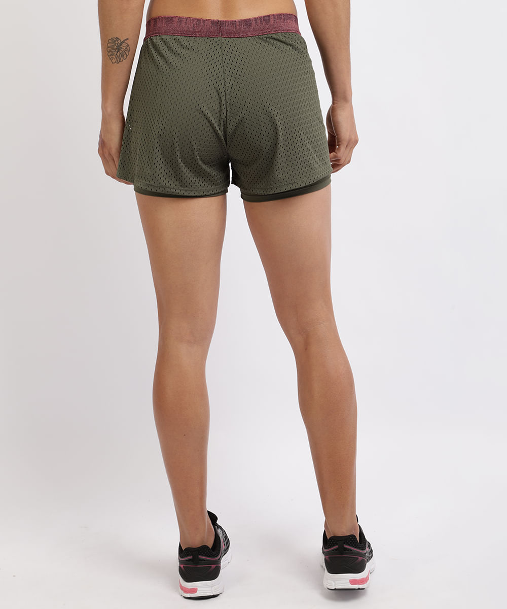 short nike com bermuda interna