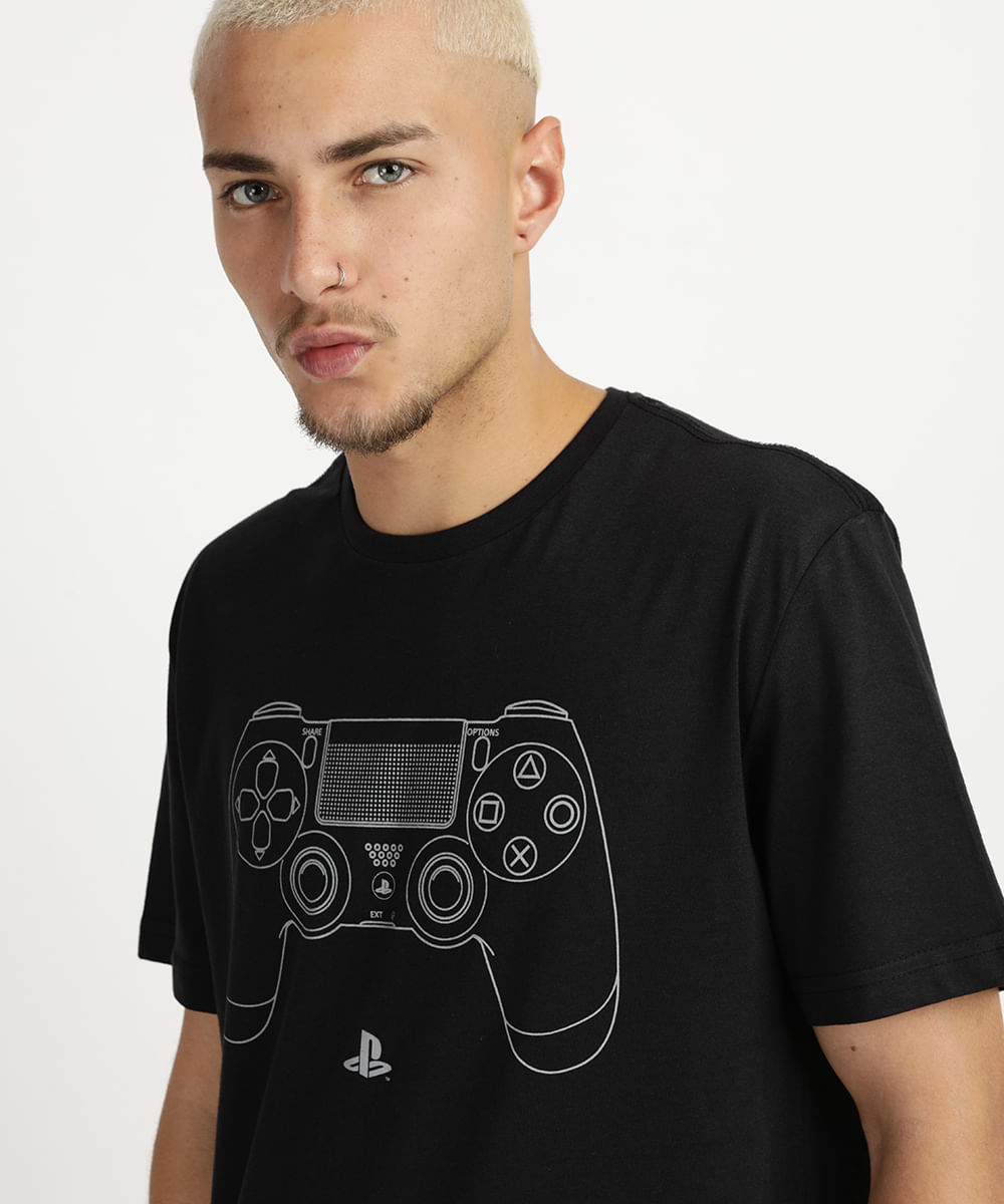 camiseta playstation 4