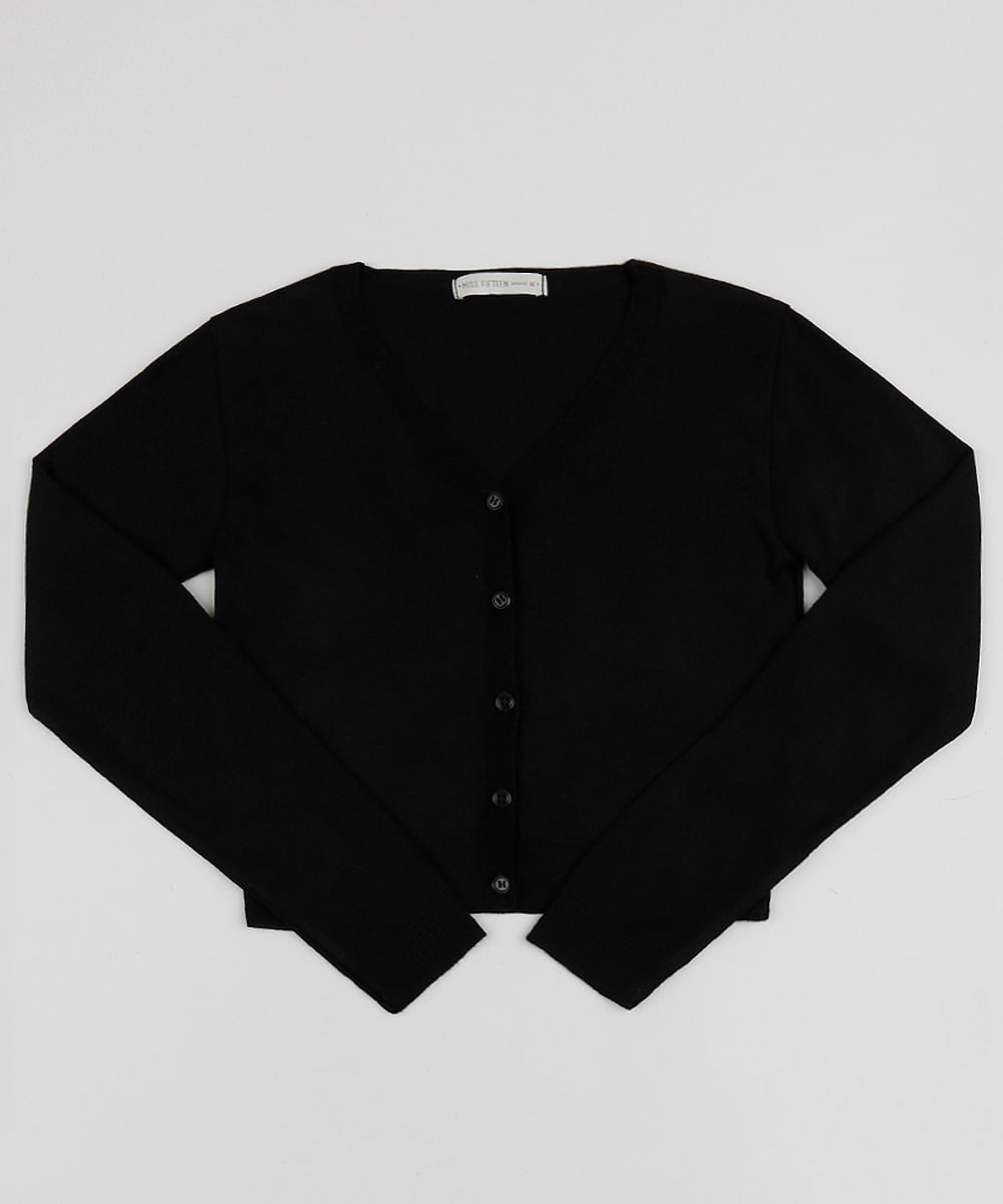 cardigan preto cea