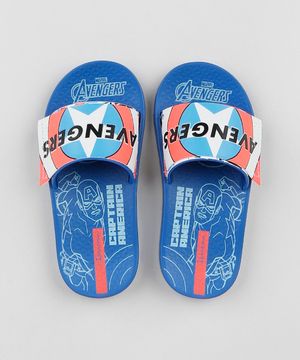 Chinelo Ipanema Infantil Slide Avengers Azul