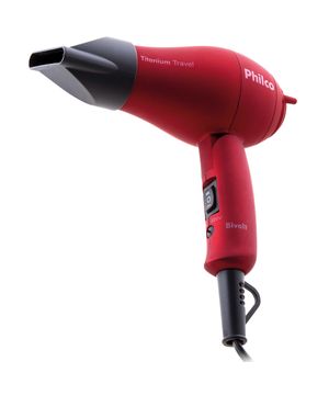 Secador de Cabelo Philco Titanium Travel 750W vermelho bivolt