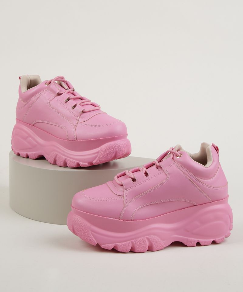 nike plataforma rosa