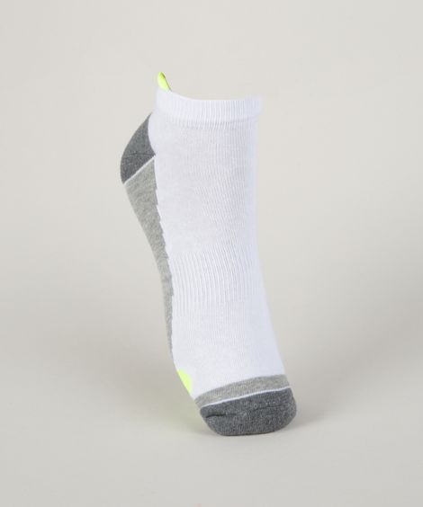 Kit de 2 Meias Masculina Running Cano Baixo Branca