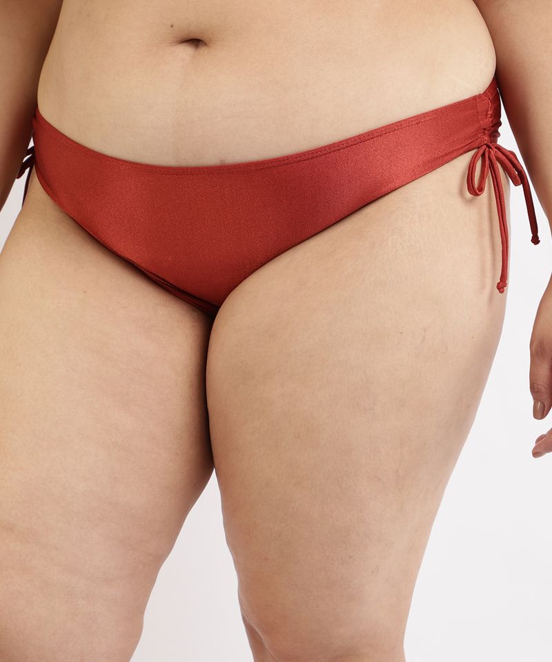 Biquini-Calcinha-Plus-Size-com-Amarracao-e-Protecao-UV50--Vermelho-9958178-Vermelho_1