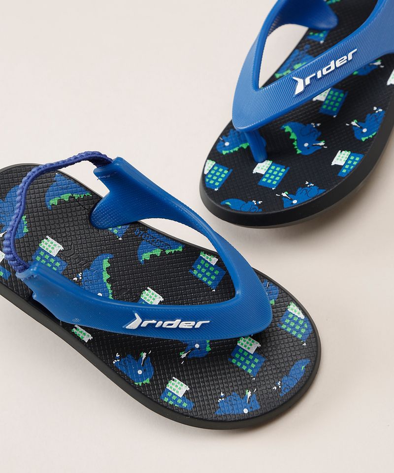Chinelo-Infantil-Rider-R1-Estampado-de-Dinossauros-com-Elastico-Azul-Marinho-9964732-Azul_Marinho_6