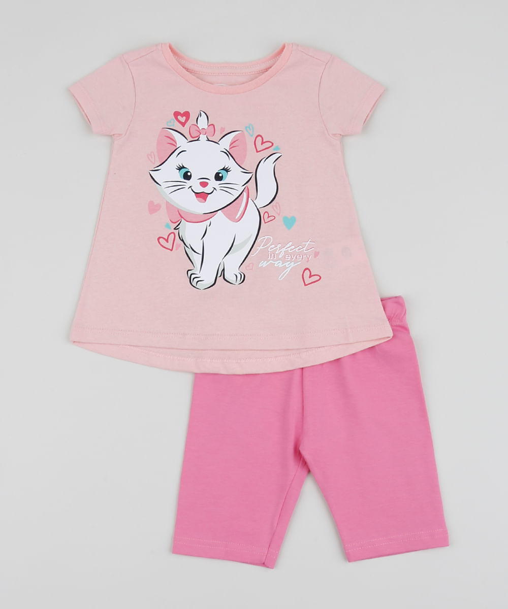 Conjunto-Infantil-Blusa-Marie-com-Babado-Manga-Curta-Rosa-Claro---Bermuda-Rosa-9954995-Rosa_1