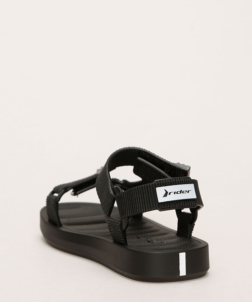 Papete Rider Infantil Preta Vista Traseira