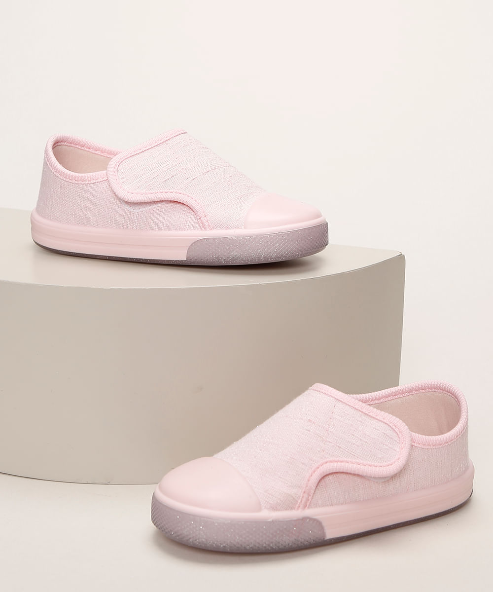Tenis-Infantil-Pimpolho-com-Glitter-e-Velcro-Rosa-Claro-9966085-Rosa_Claro_1