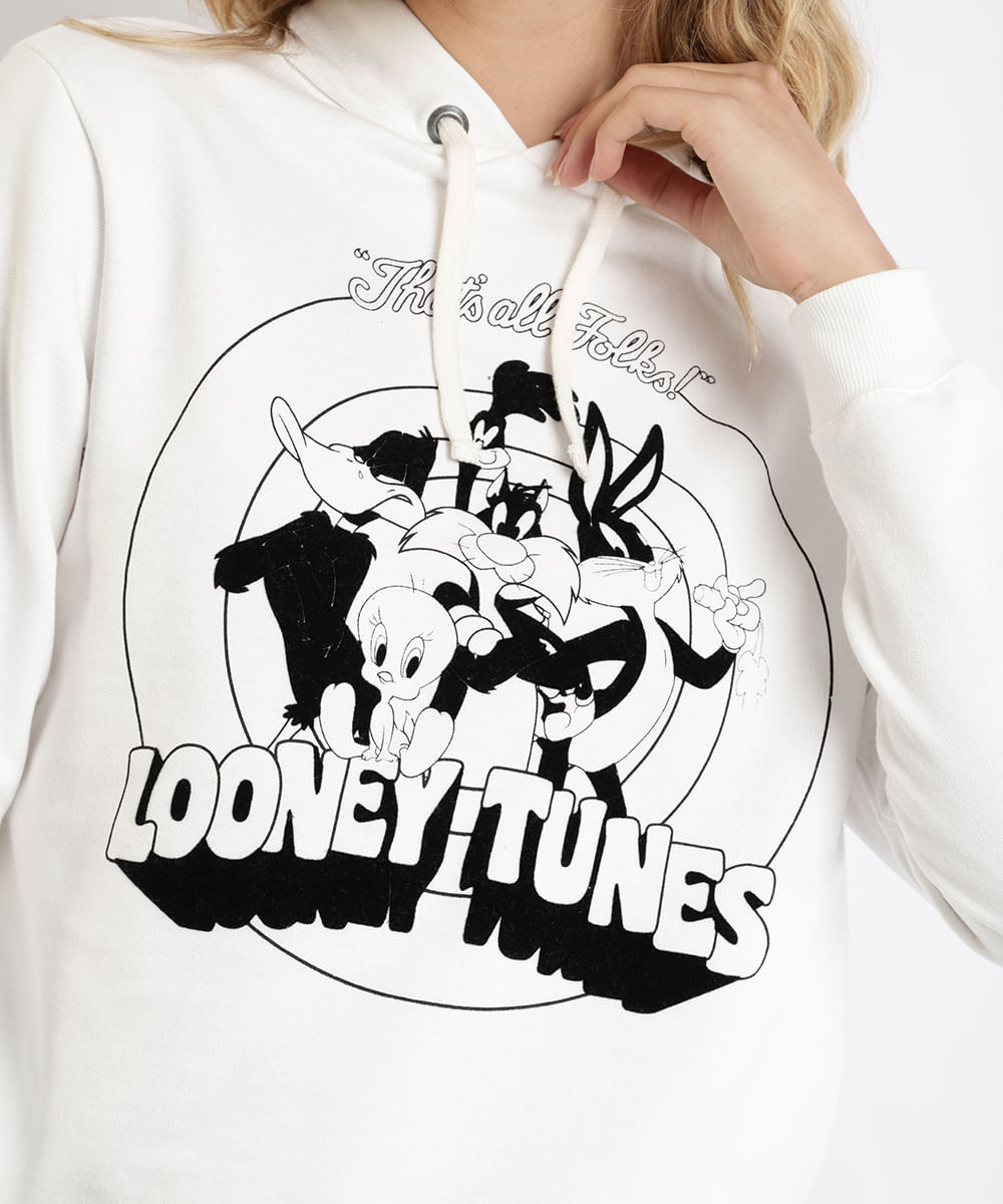 moletom com capuz looney tunes h&m