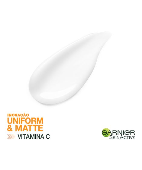 Protetor Hidratante Facial Garnier Uniform e Matte Vitamina C FPS 30 15g