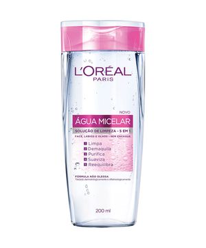 Água Micelar L'Oréal Paris Regular Solução Limpeza 5 em 1 - 200ml Único