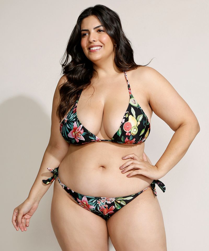 Biquini-Calcinha-Plus-Size-Tanga-Estampado-de-Frutas-com-Amarracao-e-Protecao-UV50--Preto-9958136-Preto_3