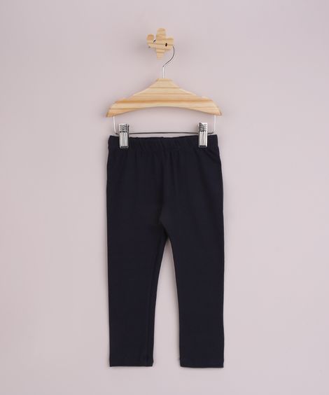 Calça Legging Infantil Azul Marinho