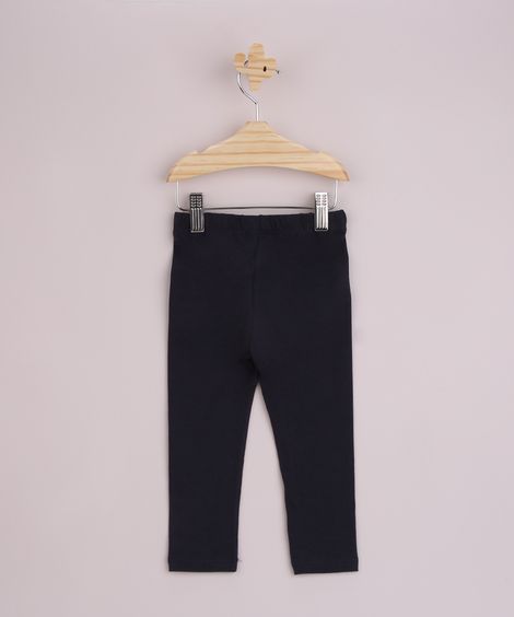 Calça Legging Infantil Azul Marinho