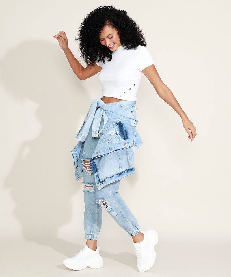 Blusa-Feminina-Canelada-com-Botoes-Manga-Curta-Gola-Alta-Off-White-9957943-Off_White_3
