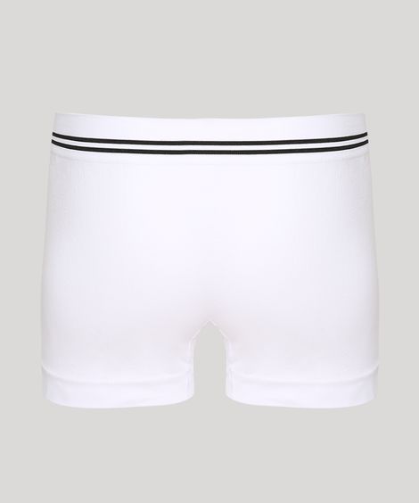 Cueca Masculina Boxer Sem Costura Branca