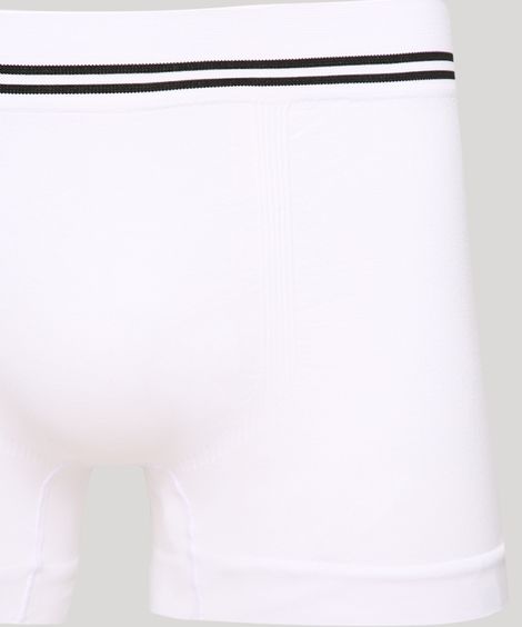 Cueca Masculina Boxer Sem Costura Branca