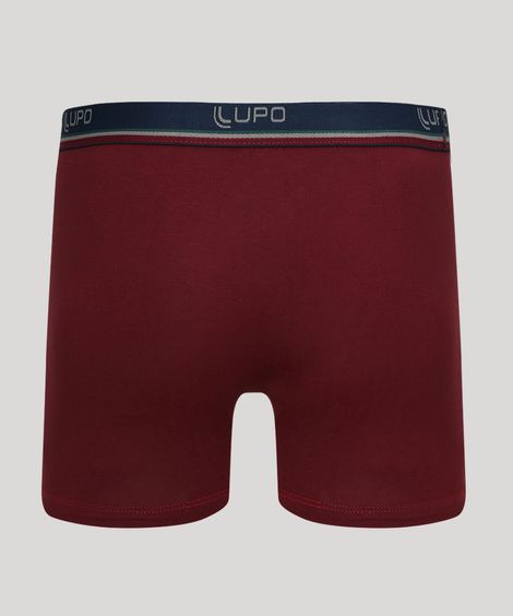 Cueca Masculina Lupo Boxer Vinho