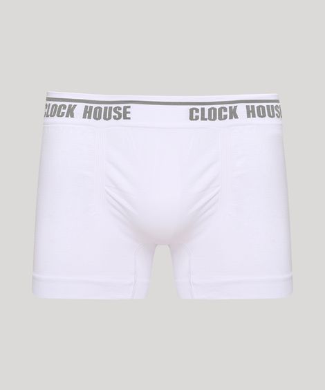Cueca Masculina Boxer Sem Costura Branca