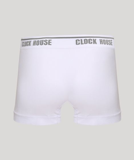 Cueca Masculina Boxer Sem Costura Branca