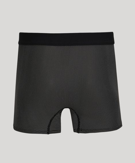 Cueca Masculina Mash Boxer Risca de Giz Preta