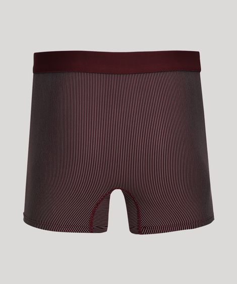 Cueca Masculina Mash Boxer Risca de Giz Vinho
