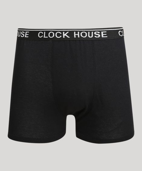Kit de 2 Cuecas Masculinas Boxer Preto