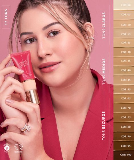 Base Líquida Eudora Niina Secrets Hidra Glow - Cor 30 Único