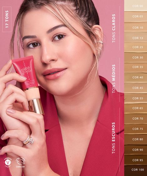 Base Líquida Eudora Niina Secrets Hidra Glow Cor 40