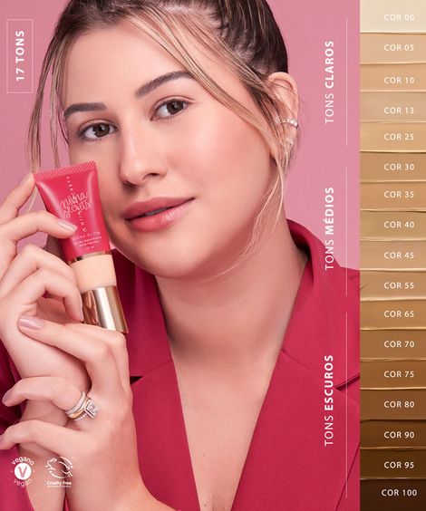 Base Líquida Eudora Niina Secrets Hidra Glow - Cor 65 Único