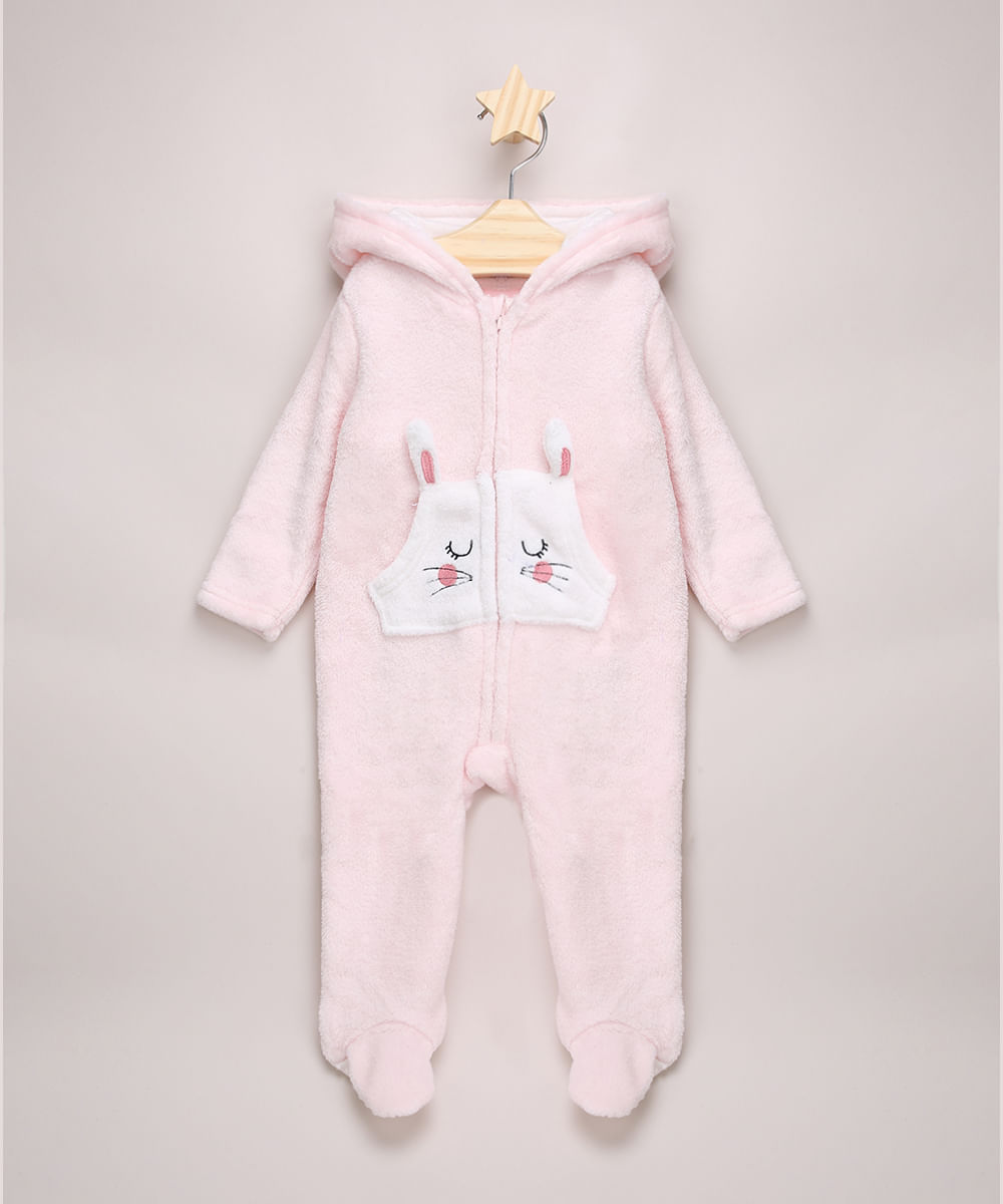Macacao-Infantil-de-Pelo-com-Bolso-e-Capuz-de-Coelhinho-Rosa-Claro-9842871-Rosa_Claro_1
