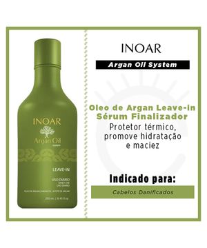 Inoar Argan Oil System Oleo de Argan Leave-in - Sérum Finalizador 250ml