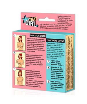 That Girl Silicone Pele Negra - Protetor Auto-Adesivo para os Seios 1 Par