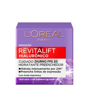 Creme Facial Antiidade L´Oreal Paris Revitalift Hialurônico Diurno 49g