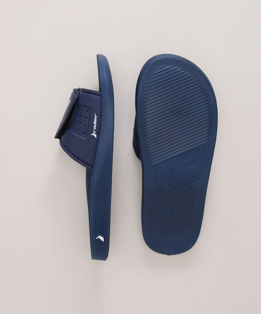 Chinelo Slide Masculino Rider Infinity Fuse Azul Marinho