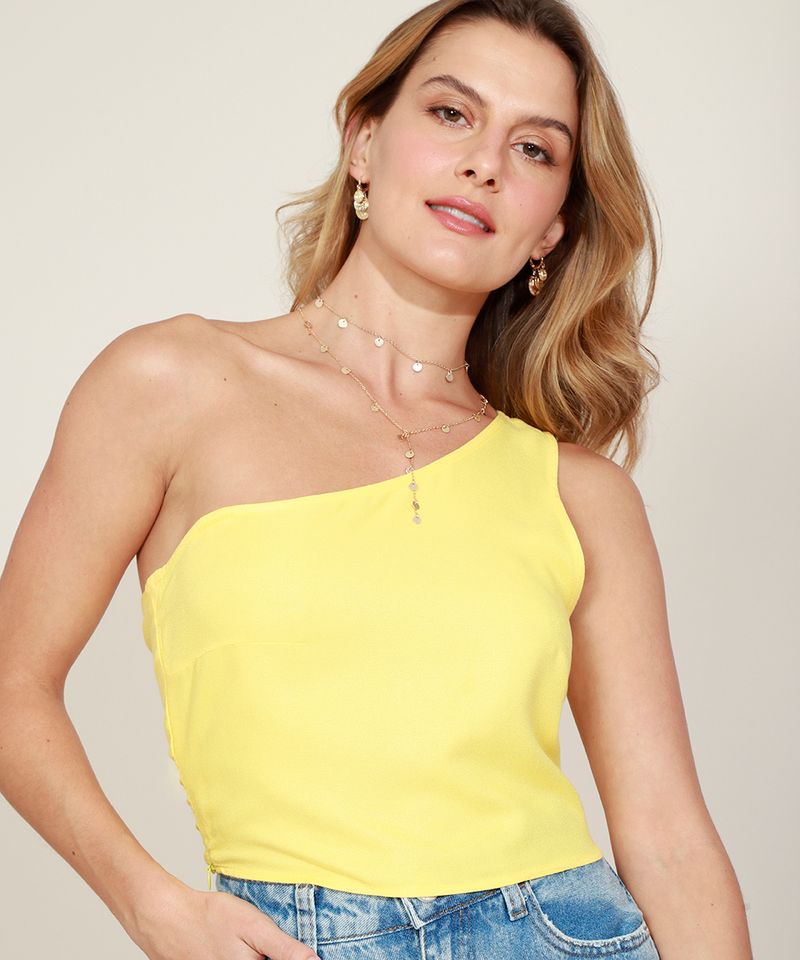 Blusa-Feminina-Cropped-Um-Ombro-So-com-Alca-Removivel-Amarela-9959750-Amarelo_5