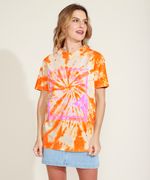 Blusa-Feminina-Signo-Capricornio-Estampada-Tie-Dye-Manga-Curta-Decote-Redondo-Mostarda-9964704-Mostarda_1