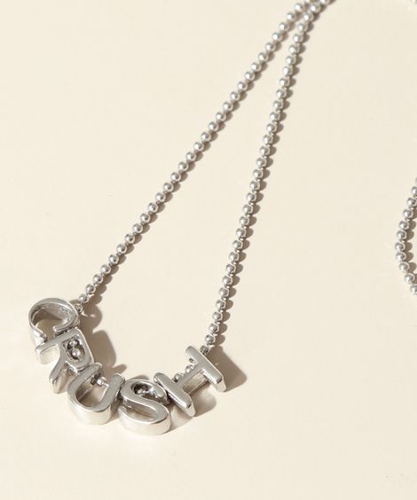 Colar Feminino Folheado "chush" Prateado