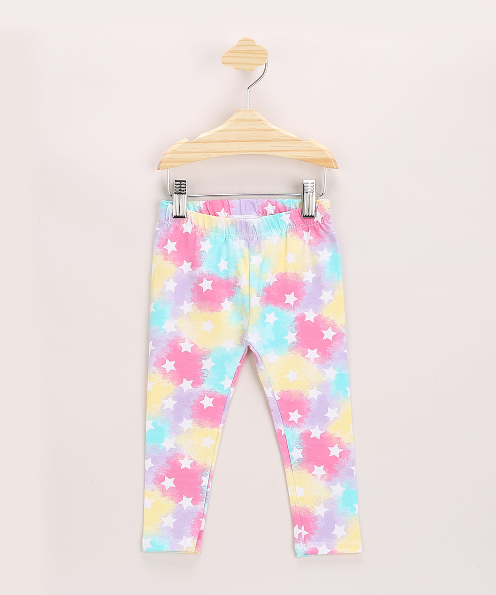 Calca-Legging-Infantil-Estampada-Tie-Dye-e-Estrelas-Cos-com-Elastico-Multicor-9969014-Multicor_1