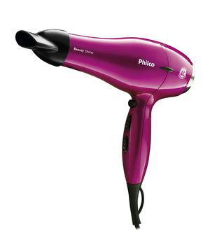 Secador de Cabelos Philco Beauty Shine - 2000W rosa 220v