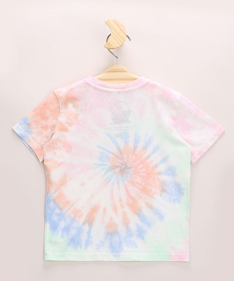 C&A Camiseta Estampada Tie Dye Super Saiyajin Manga Curta Gola Careca Preta  